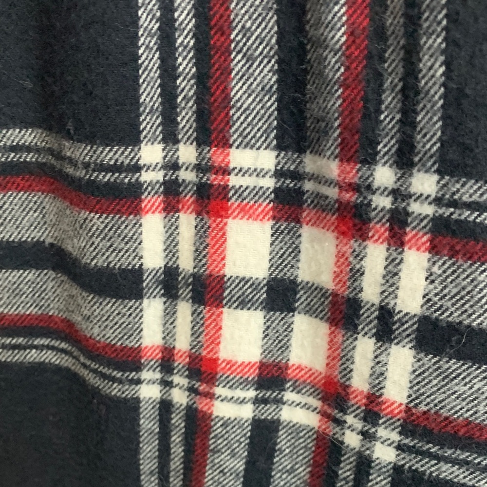 Boston Traders Plaid Hooded Sweatshirt - Black and Red - Picture 4 of 7